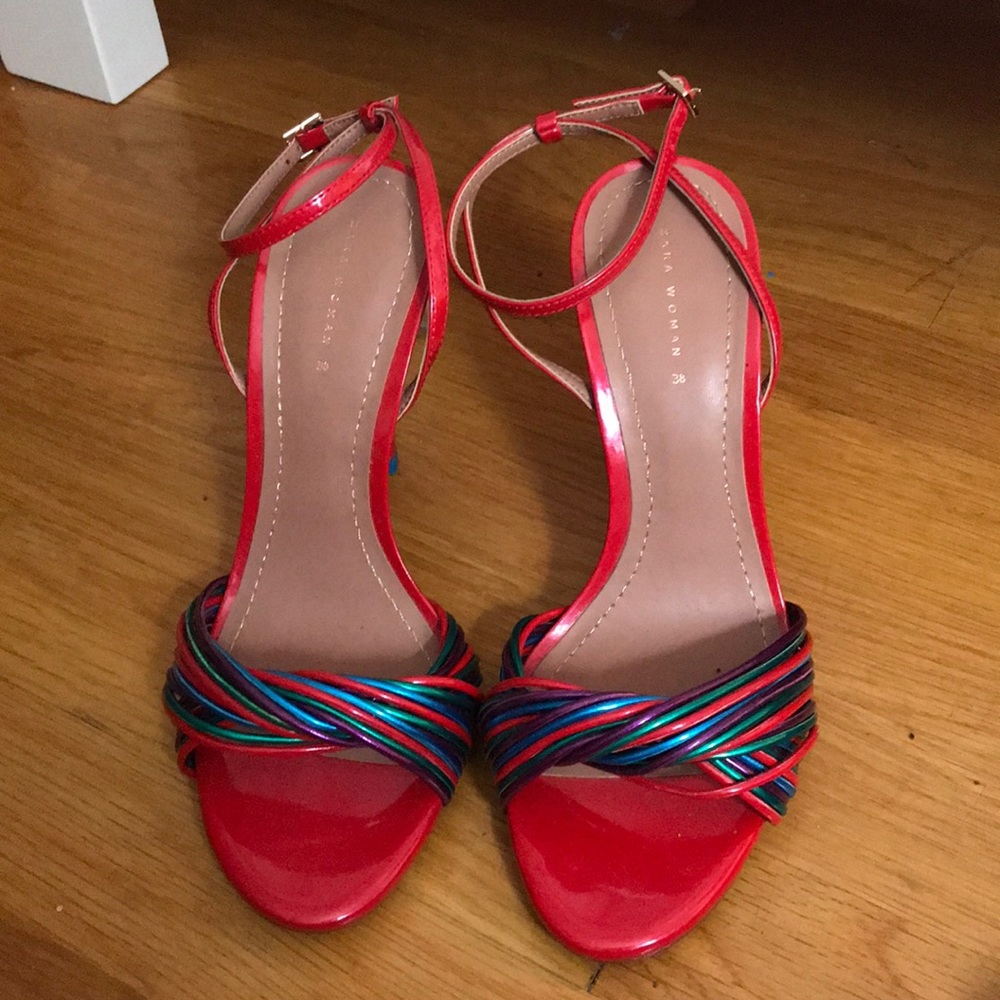 Zara colorful heel sandals